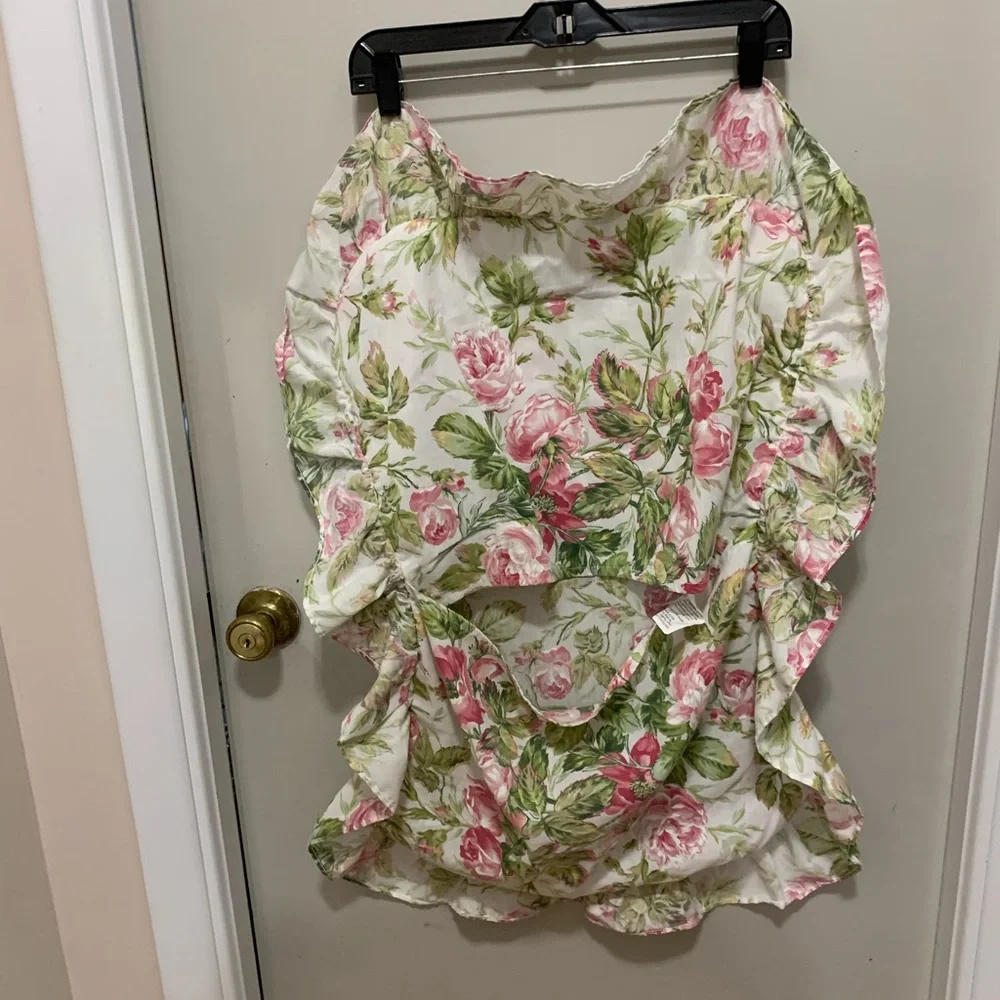 Vintage Floral Ruffled sham